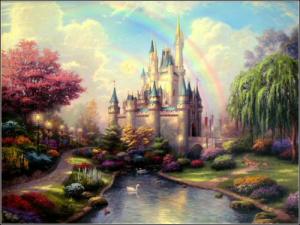 Castle with rainbow
